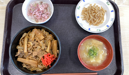 委託メニューカルビ丼